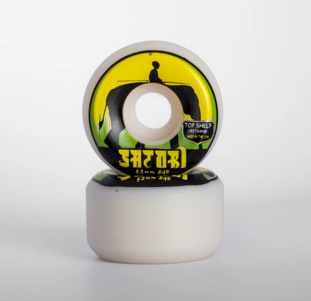 Satori Wheels - Elephant Top Shelf Green/White  Conical 52mm 84b (104a)
